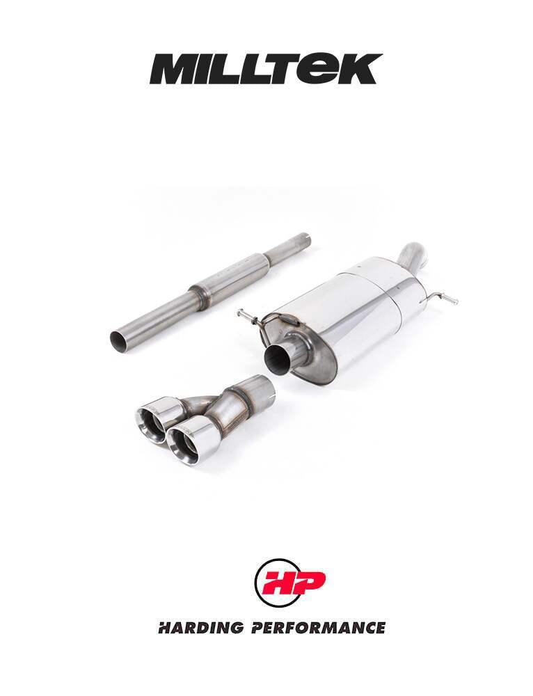 MILLTEK Catback VW Polo GTI 1.8 TSI 192PS (6C) - Non-Resonated (Louder) - Twin Polished Tips