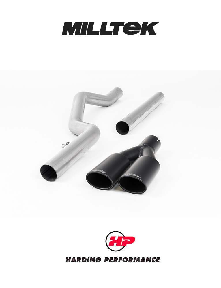 MILLTEK Cat Back VW Amarok V6 Twin Outlet - Black - SSXVW449