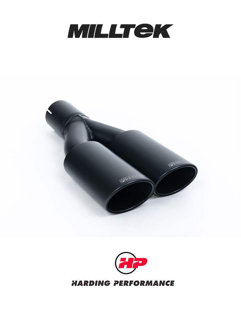 MILLTEK Cat Back VW Amarok V6 Twin Outlet - Black - SSXVW449