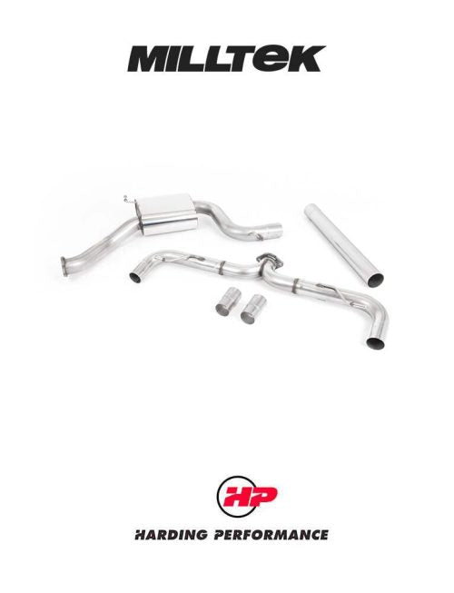 MILLTEK Cat-Back – VW Golf GTI MK7.5 - Non-Resonated - GT-100 Polished Tips