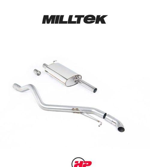 MILLTEK Cat Back Discreet Outlet Transporter/Caravelle T6 SWB - Part-resonated / Road+