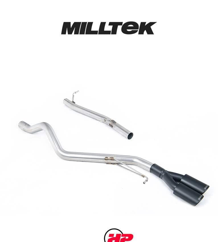 MILLTEK Particulate Filter Back VW Transporter With Twin Ovals - Polished