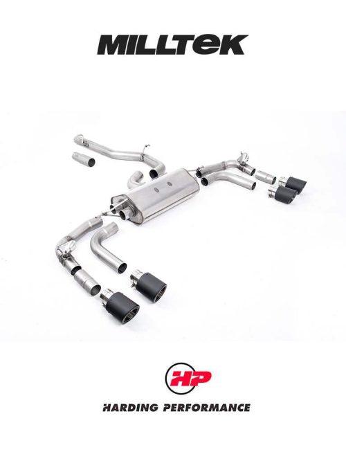 MILLTEK Cat Back – VW Tiguan R - JET-100 Carbon