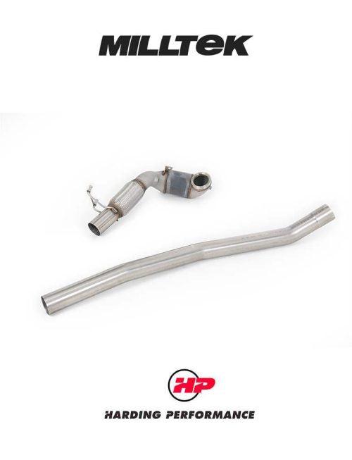 MILLTEK Downpipe – VW Golf MK7/7.5 R/8V S3 - 3.15" (80Mm) - Cast Downpipe with 200 Cell Race Cat - Milltek Cat Back 3.15"