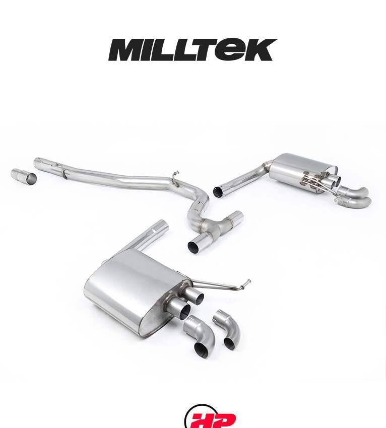 MILLTEK OPF Back Exhaust System VW Arteon R-Line 2021+ - Part Resonated Non-Valved System (Road+)