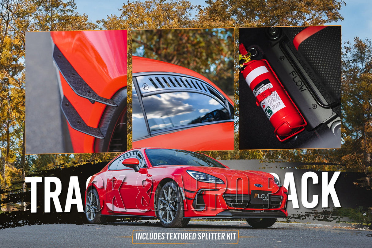 ZD8 BRZ Full Lip Splitter Set (TEXTURED BLACK) - ModsDirect