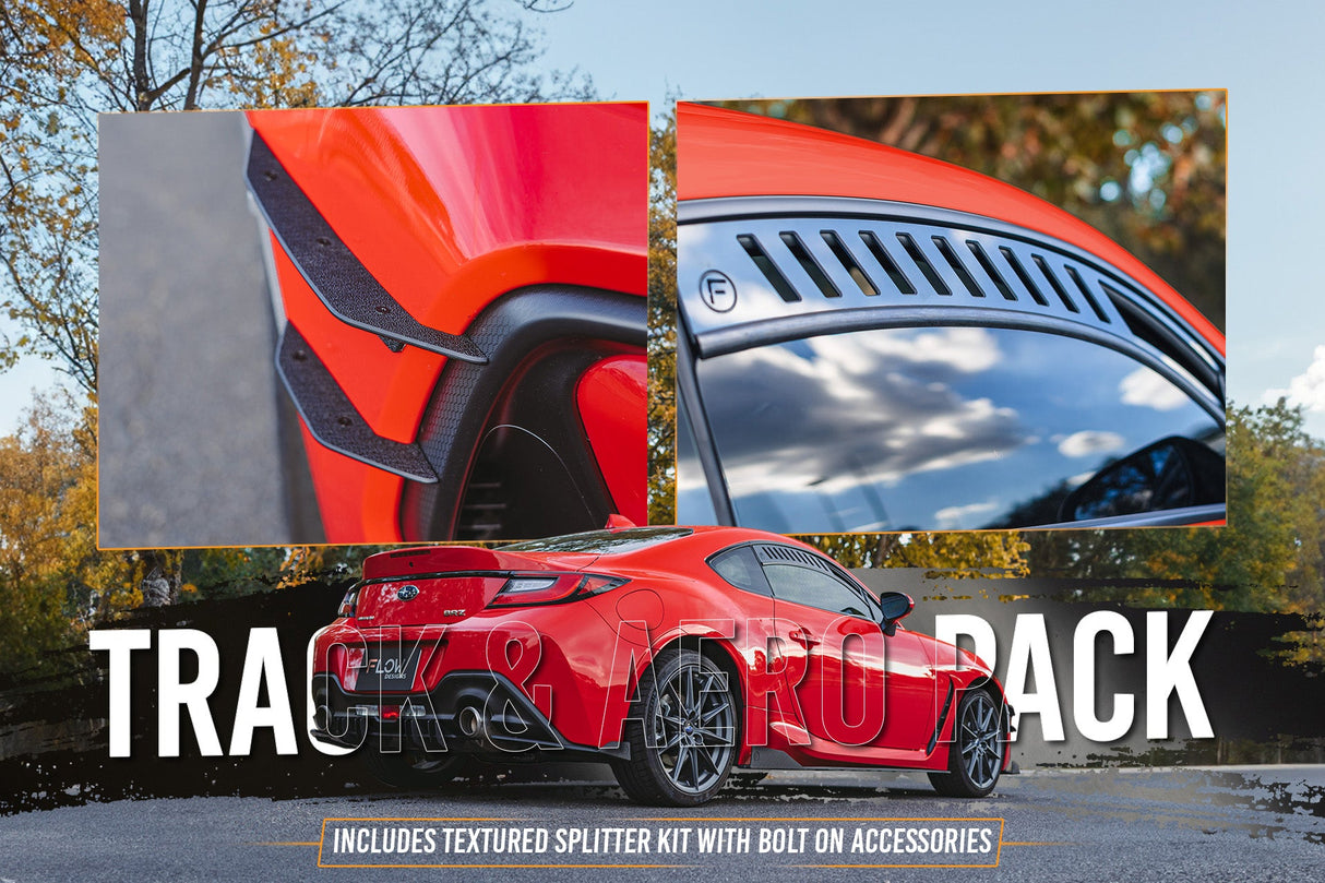 ZD8 BRZ Full Lip Splitter Set (TEXTURED BLACK) - ModsDirect