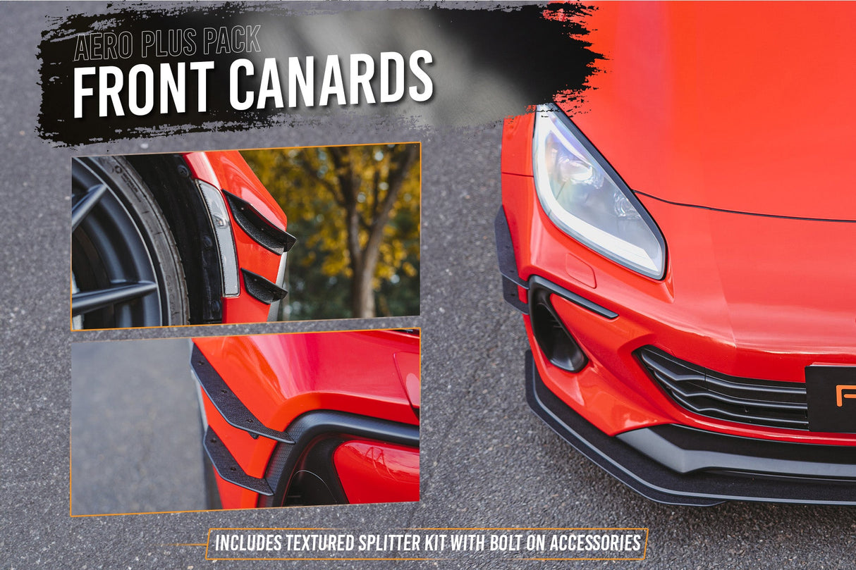 ZD8 BRZ Full Lip Splitter Set (TEXTURED BLACK) - ModsDirect