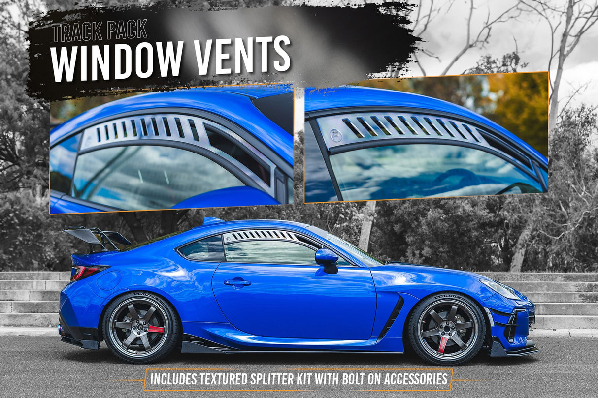 ZD8 BRZ STI Full Lip Splitter Set (TEXTURED BLACK) - ModsDirect
