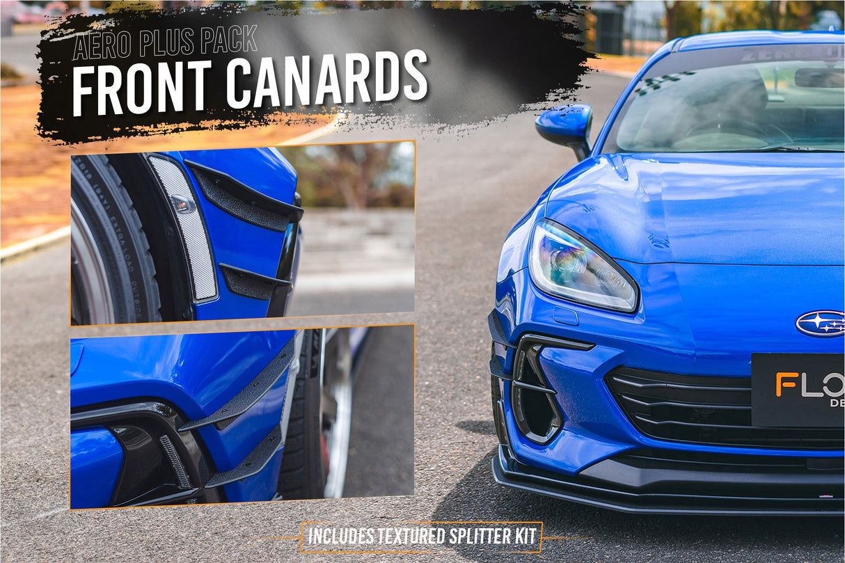 ZD8 BRZ STI Full Lip Splitter Set (TEXTURED BLACK) - ModsDirect