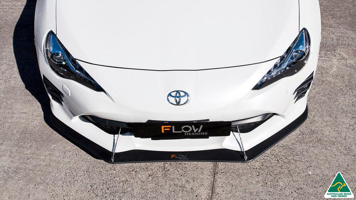 Toyota 86 (Facelift) Front Lip Splitter V2 (With Support Rods)
