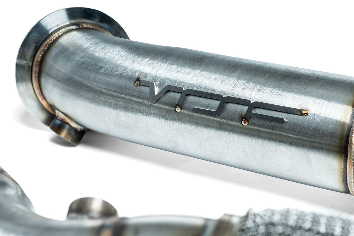 VRSF Race Downpipes BMW M3 M4 S58 G80 G82 G83 Brushed