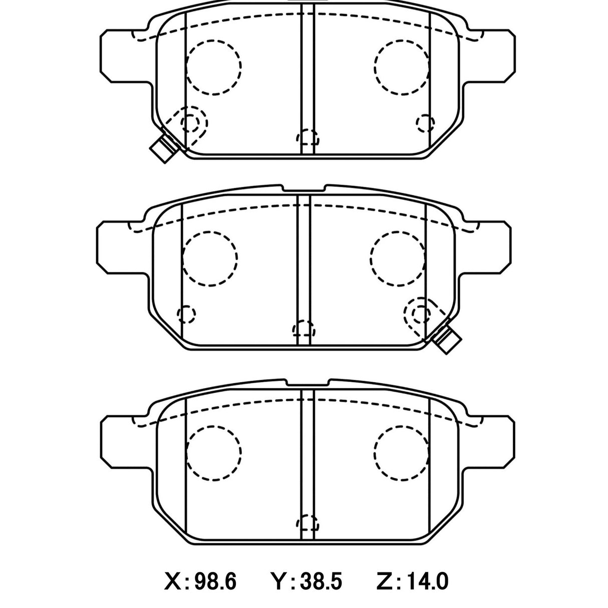 WinmaX W3 Performance Trackday Brake Pads Suzuki Swift Sport REAR - ModsDirect