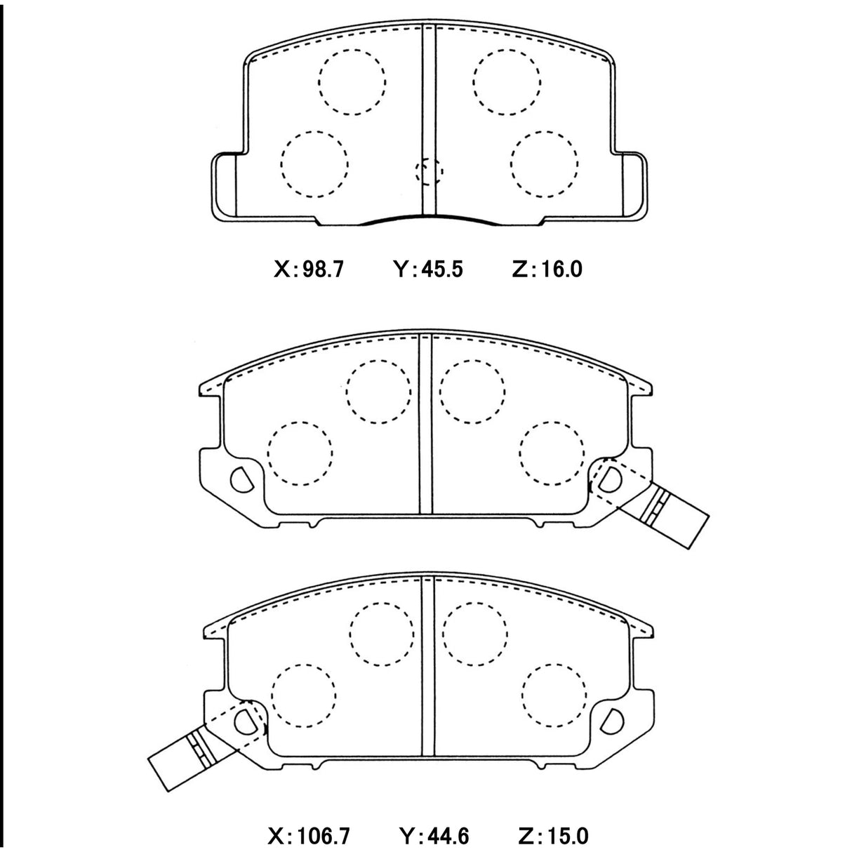 WinmaX W3 Performance Trackday Brake Pads Toyota MR2 - ModsDirect