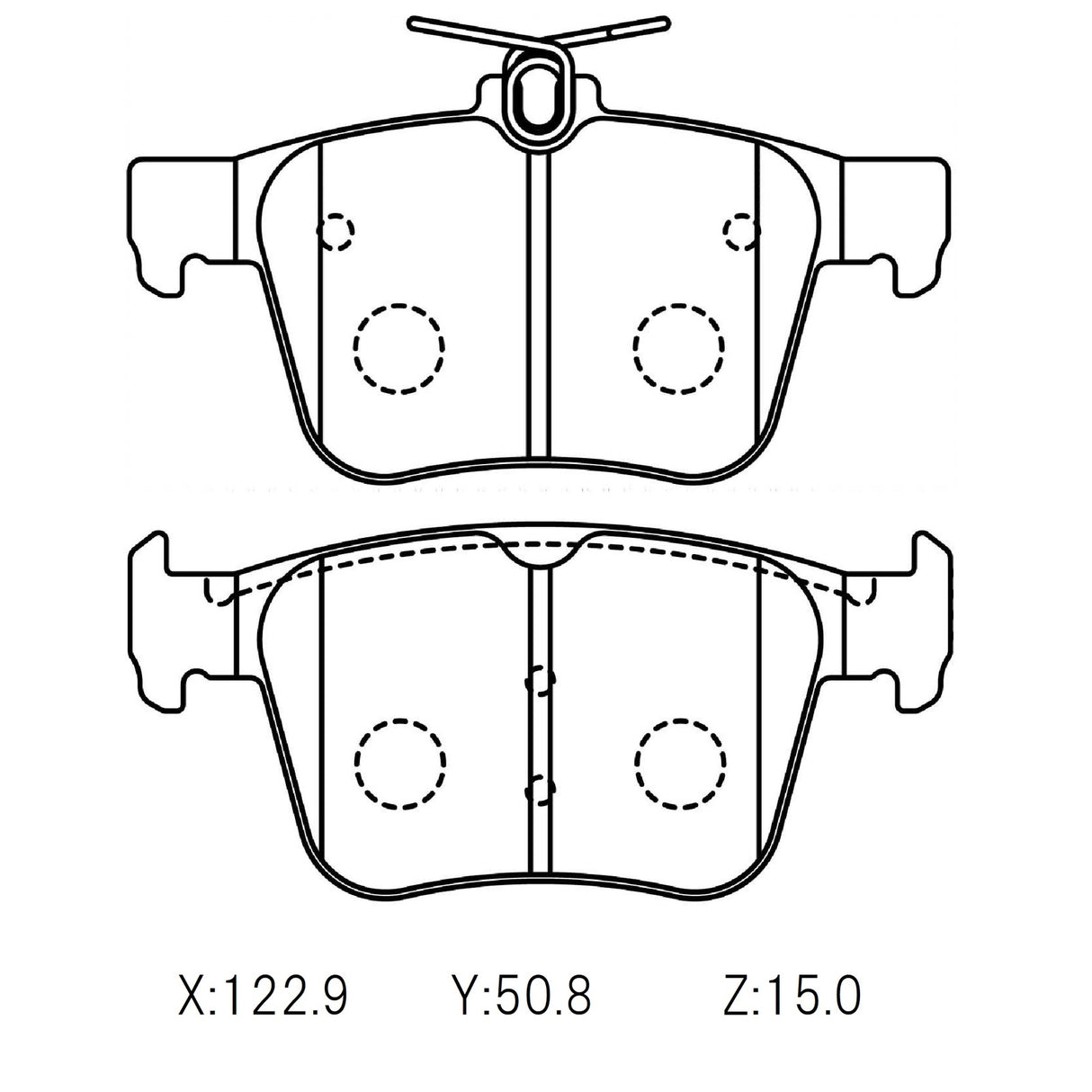 WinmaX W2 REAR Street Performance Brake Pads Audi RS3 2015 on - ModsDirect
