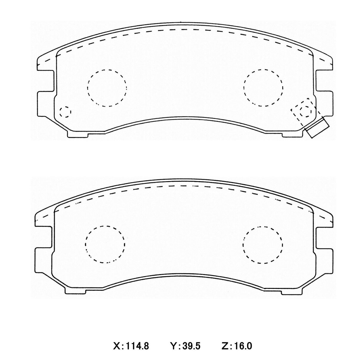 WinmaX W1 Street Performance Brake Pads Nissan 180SX S13 NA - ModsDirect