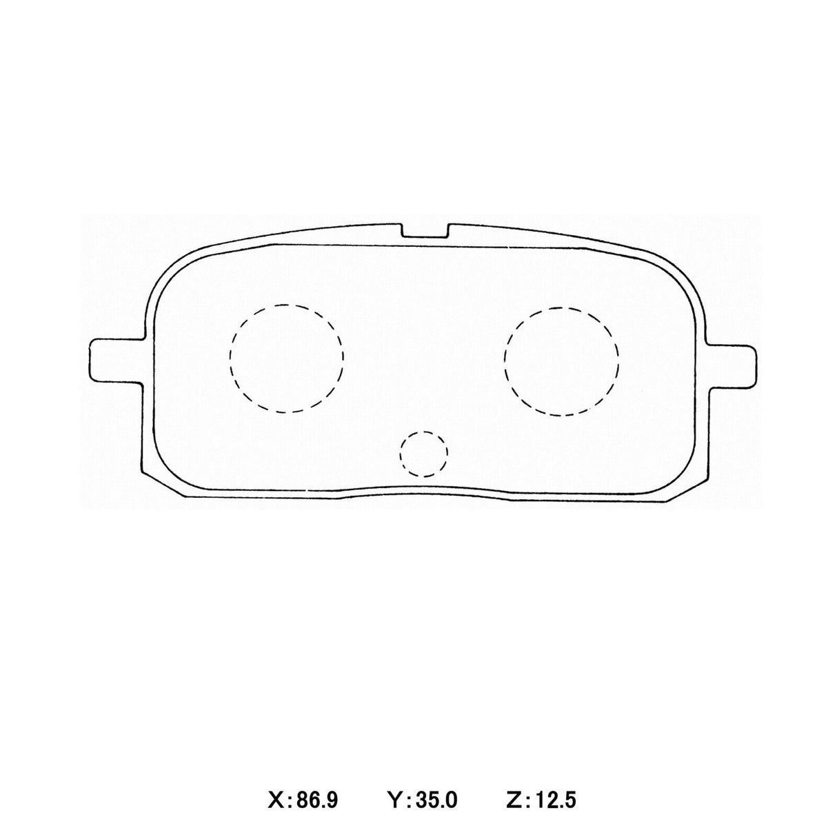 WinmaX W1 REAR Street Performance Brake Pads Toyota Starlet GT - ModsDirect