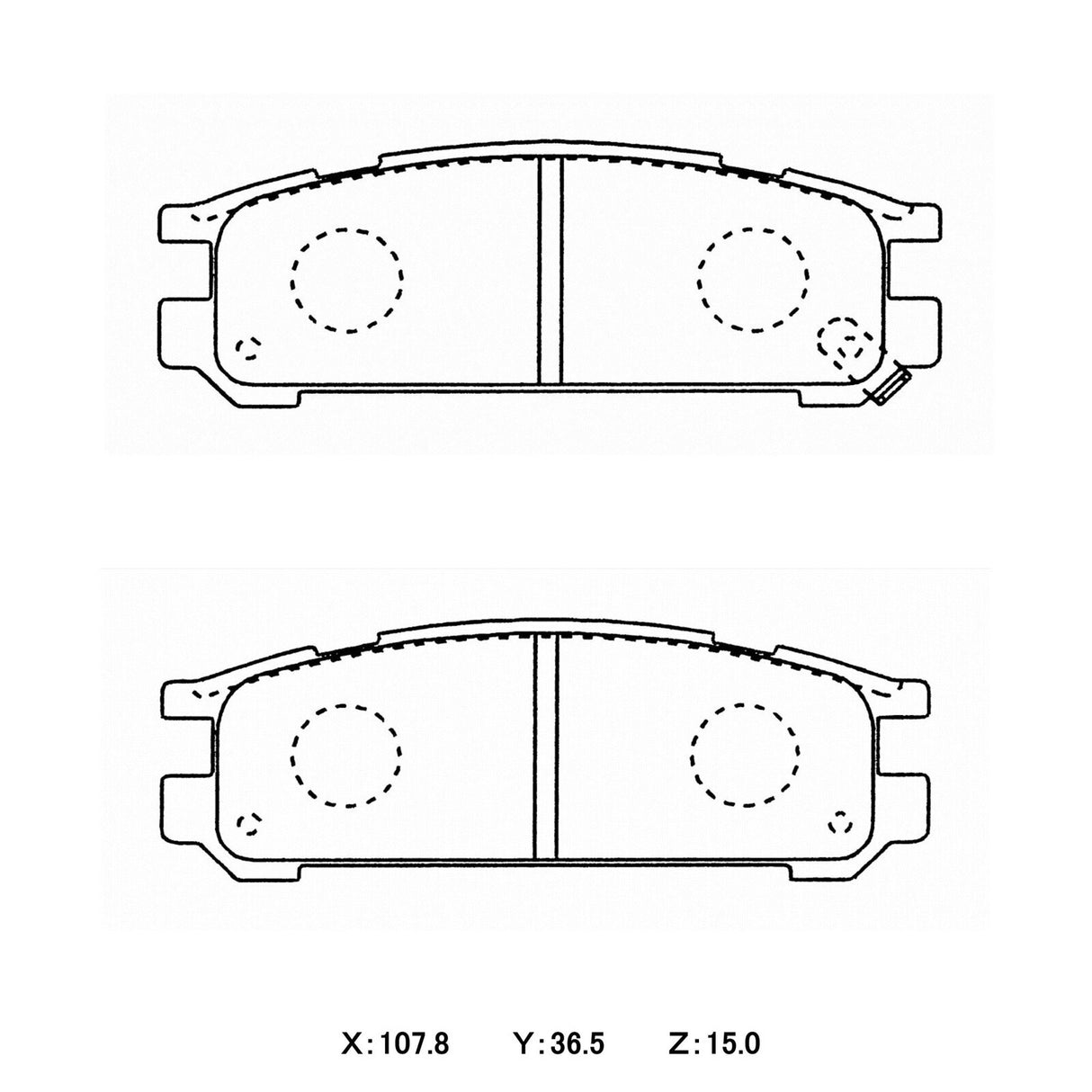 WinmaX W1 REAR Street Performance Brake Pads Subaru Impreza / WRX / Liberty / Outback / SVX - ModsDirect