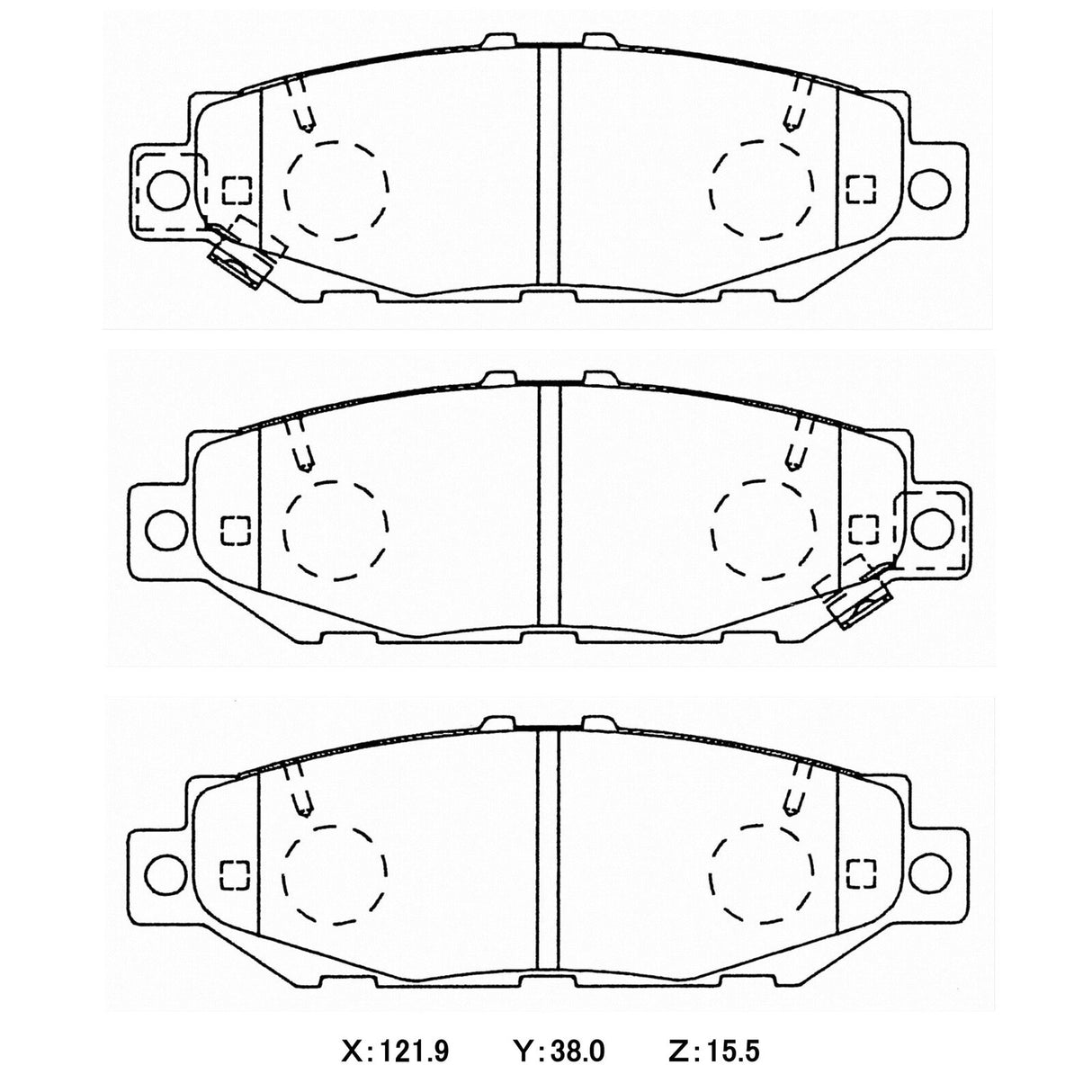 WinmaX W3 Performance Trackday Brake Pads Toyota Supra JZA80 1pot - ModsDirect