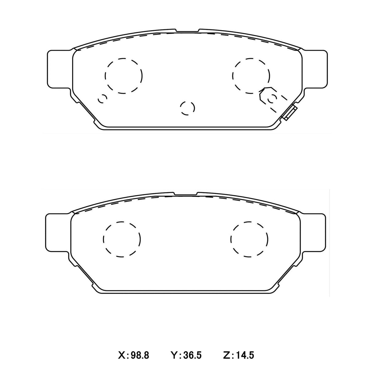 WinmaX W1 Street Performance Brake Pads Mitsubishi Lancer Evo 1 - ModsDirect
