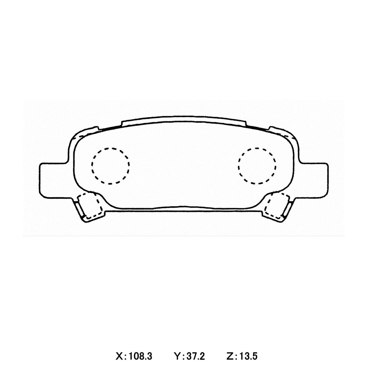 WinmaX W1 REAR Street Performance Brake Pads Subaru Impreza / Forester II / Legacy / Outback - ModsDirect