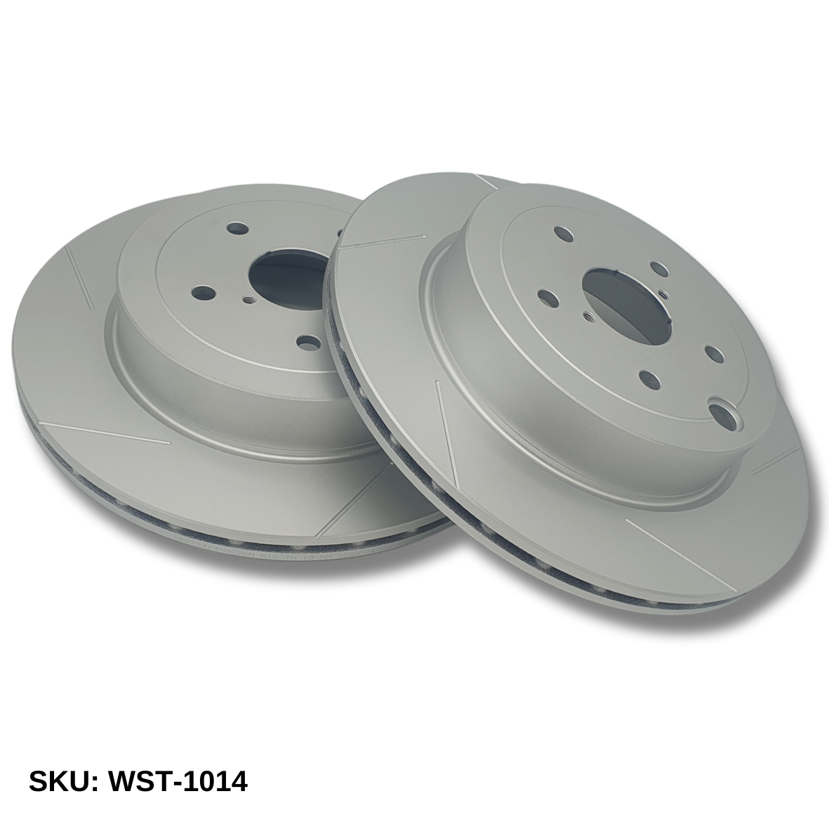 WinmaX WST Performance Slotted Brake Discs Subaru WRX STI GR,GV Rear - ModsDirect