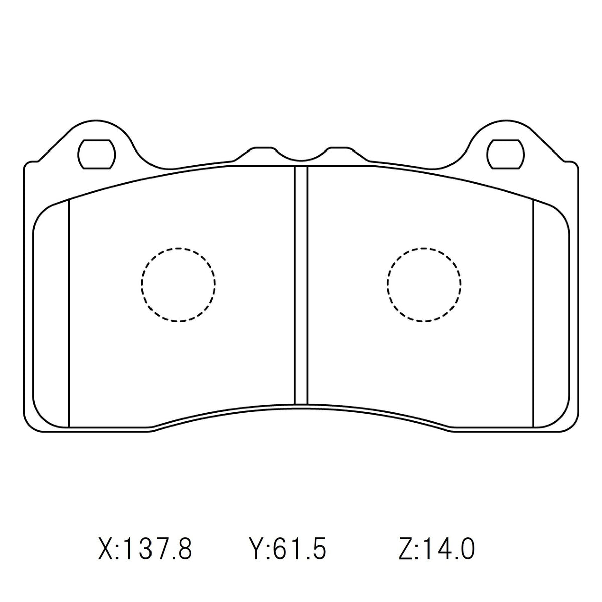WinmaX W1 REAR Street Performance Brake Pads Ford Focus III RS (Brembo)