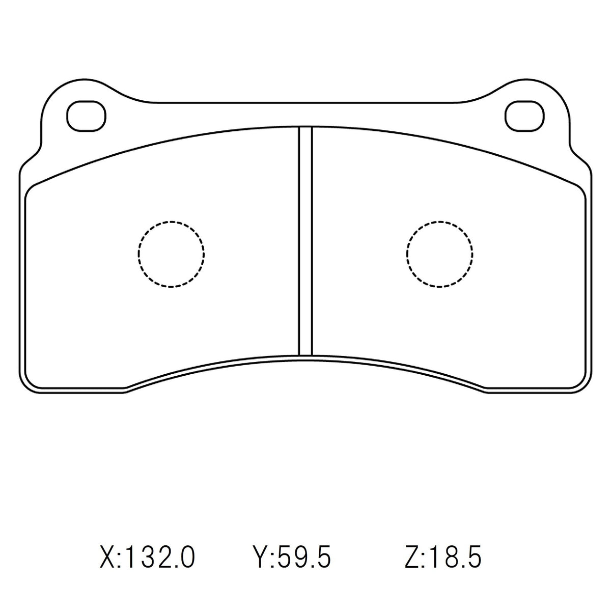 WinmaX W1 REAR Street Performance Brake Pads Nissan R35 GTR Brembo