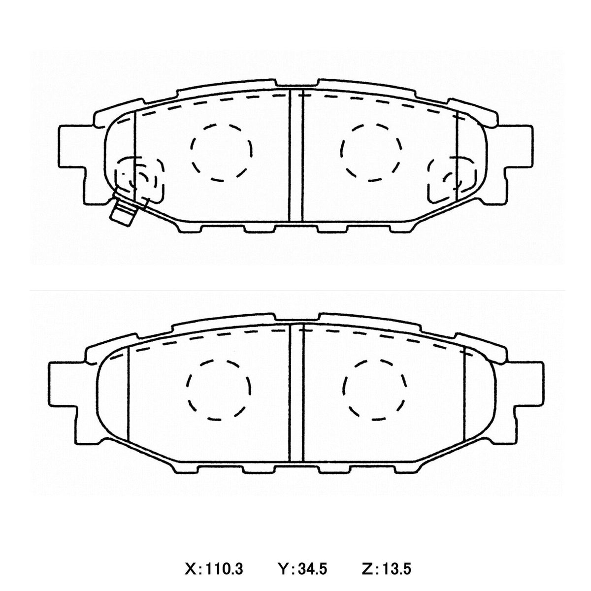 WinmaX W3 Performance Trackday Brake Pads Toyota 86 GT / Subaru Impreza AWD / Forester X, XS, XT