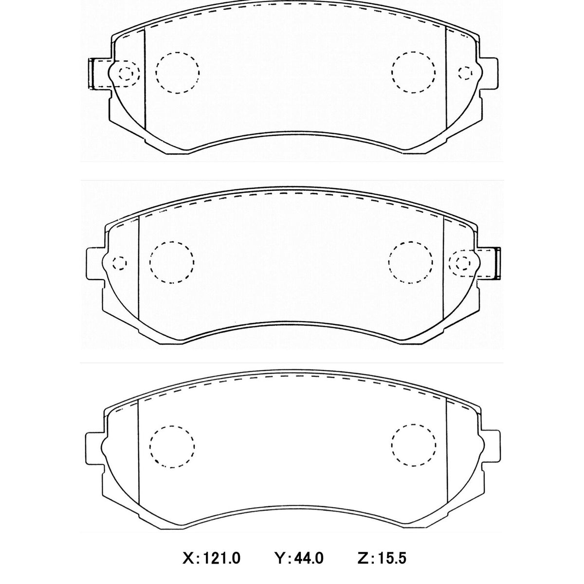 WinmaX W5 Performance Trackday Brake Pads Nissan Patrol (Y61, GU) REAR, Nissan Pulsar N14 1.8 FRONT