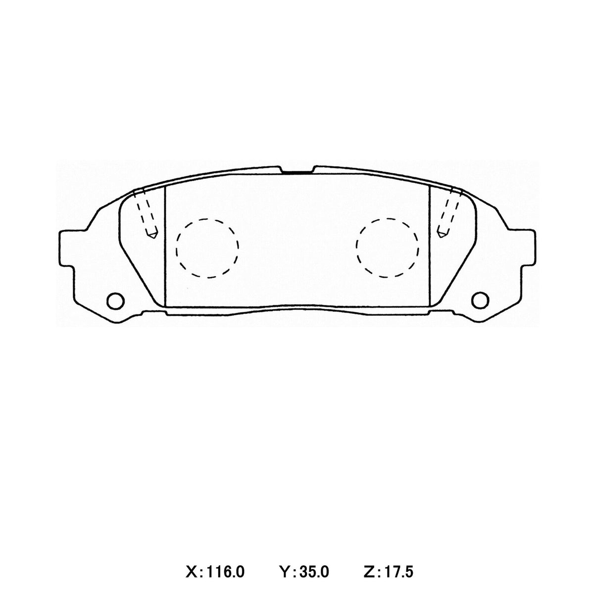 WinmaX W5 Performance Trackday Brake Pads Toyota Chaser JZX100