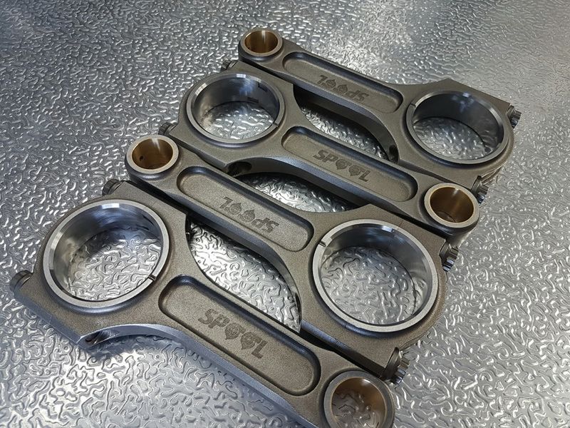 Spool Nissan SR20 Drag Pro I Beam conrods with 7/16 Bolts - ModsDirect
