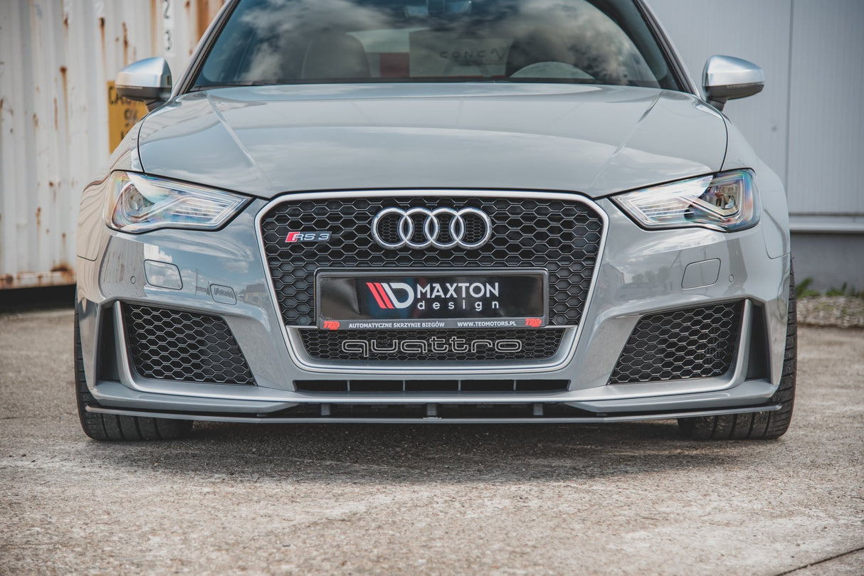 MAXTON DESIGN | Racing Durability Front Splitter (PFL Audi RS3 8V Sportback) - ModsDirect
