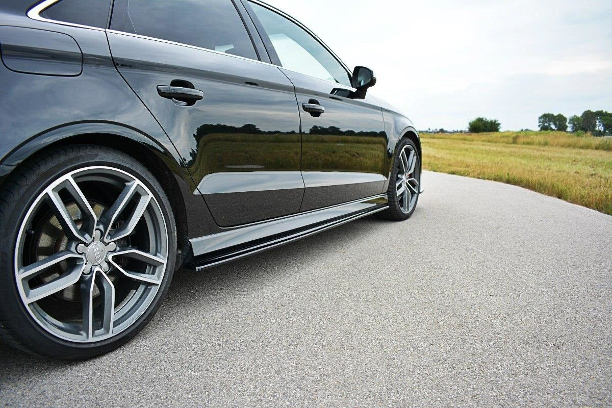 MAXTON DESIGN | Sedan Side Skirts (Audi S3/A3 S-Line 8V) - ModsDirect