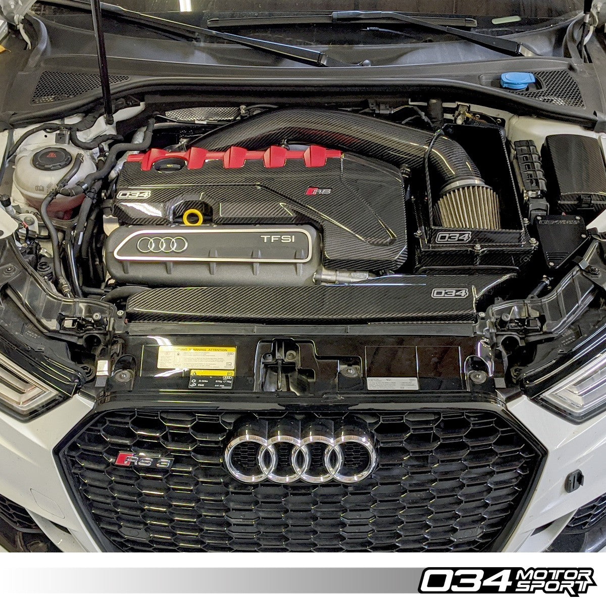 034Motorsport | Carbon Fiber Engine Cover (Audi RS3 8V / TTRS 8S) - ModsDirect