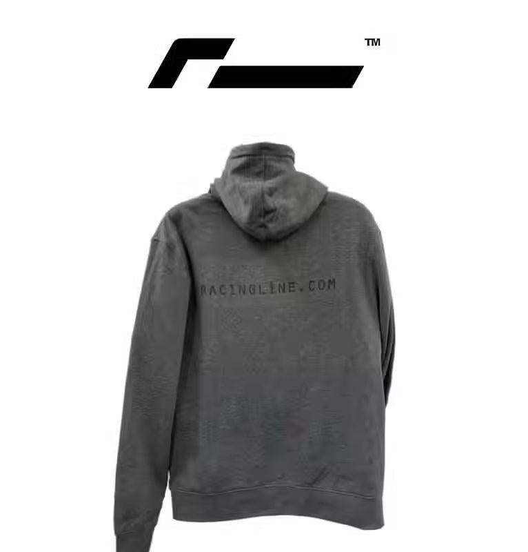 RacingLine Grey Full-Zip Hoodie- XXL