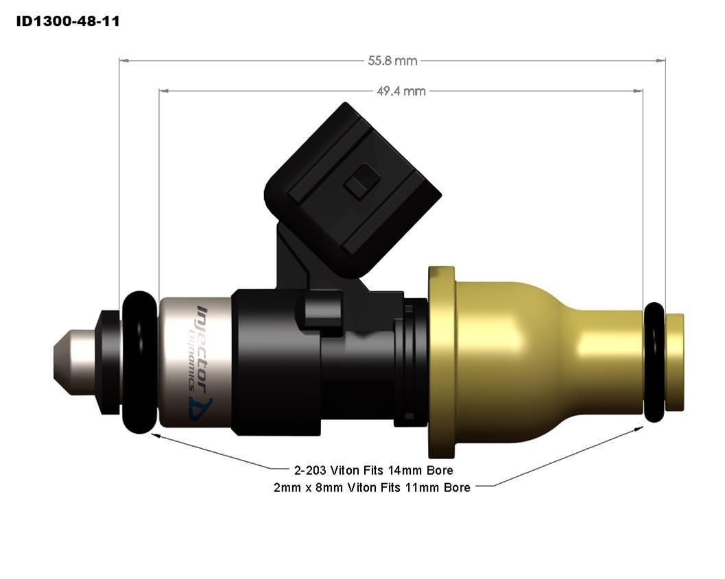 Injector Dynamics ID1300-XDS Direct Fit Injectors Set of 4- Honda S2000 AP1 99-05