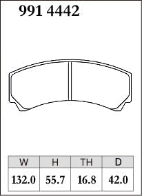 Dixcel Specom B Rear Brake Pads – AP Racing CP9449 / CP9450 / CP9451 Calipers (D42)
