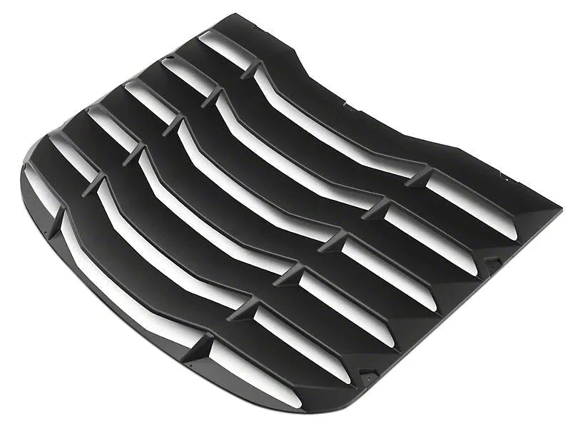 MP CONCEPTS Rear Window Louver in Matte Black features sleek aerodynamic slats for enhanced style and improved rear visibi...