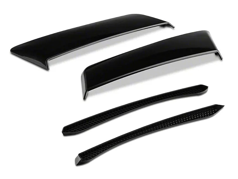 MP CONCEPTS Mustang Side Scoops in unpainted finish enhance aerodynamics and style, perfect for customization.