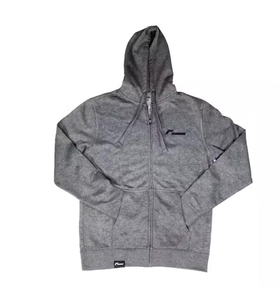 RacingLine Grey Full-Zip Hoodie- XXL