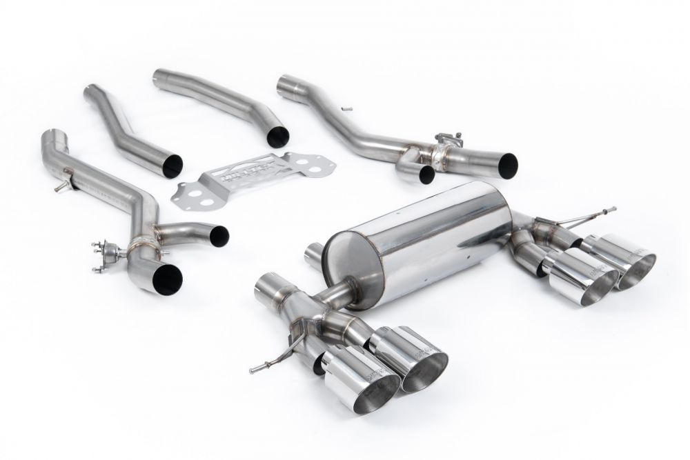 Milltek Sport | OPF/GPF Back Exhaust System (Centre Resonator Bypass) (BMW G80/81 M3, G82 M4) - ModsDirect