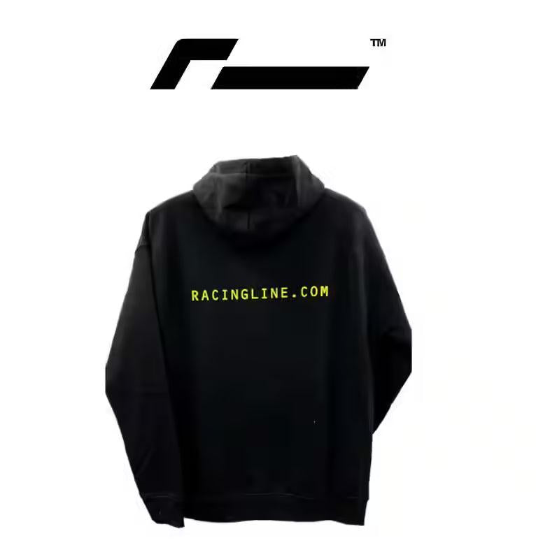 RacingLine Black Hoodie with Acid Box Logo- Large