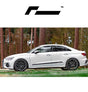RacingLine Door Decals ‘Side Stripe’ Vinyl (Pair)- Silver/ Short