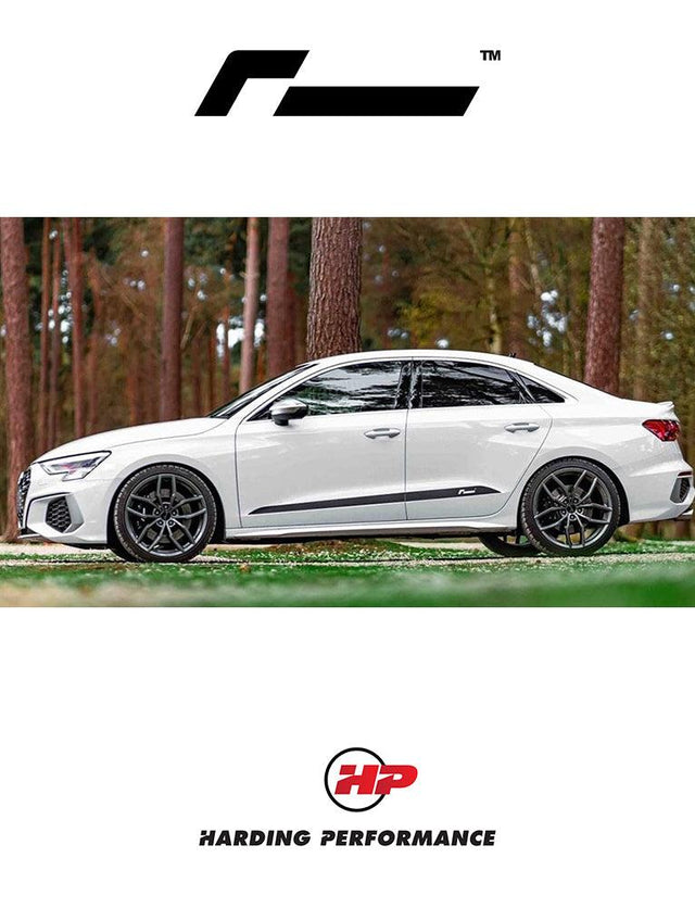 RacingLine Door Decals ‘Side Stripe’ Vinyl (Pair)- Silver/ Long
