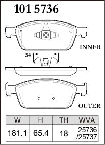 Dixcel Front Brake Pads – Ford Focus ST (LW / LZ)