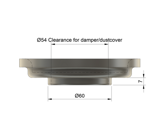 Millway Adapter for 60/65mm/2.5inch racing springs F-series camber plates