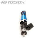 Injector Dynamics ID1050-XDS 60mm Single Injector w/11mm Blue Adaptor Top, Denso Lower Cushion- Universal