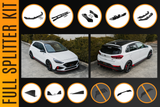 i30N Hatch PDE V6 FL2 2025 Full Lip Splitter Set - ModsDirect