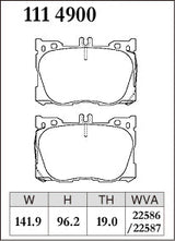 Dixcel Front Brake Pads – Mercedes-Benz GLC200 / GLC220d / GLC300 / GLC350e / GLC43 (X253)